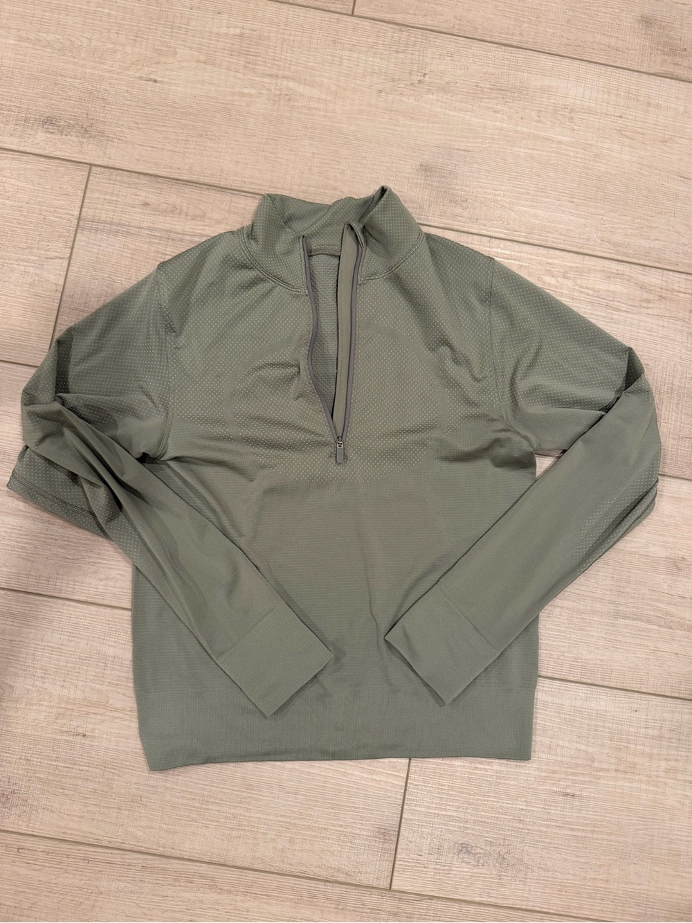lululemon athletica Swiftly Relaxed Half Zip size 4 grey/white - Picture 2 of 5